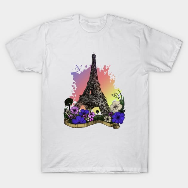 Eiffel Tower T-Shirt by adamzworld